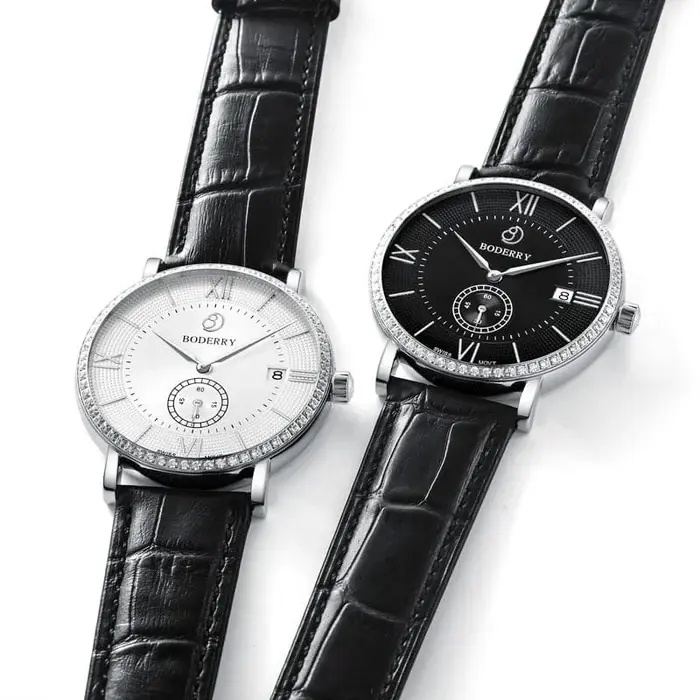 Miniatura: ELEGANT II - Swiss Quartz Movement Watch | Silver &amp; White Dial