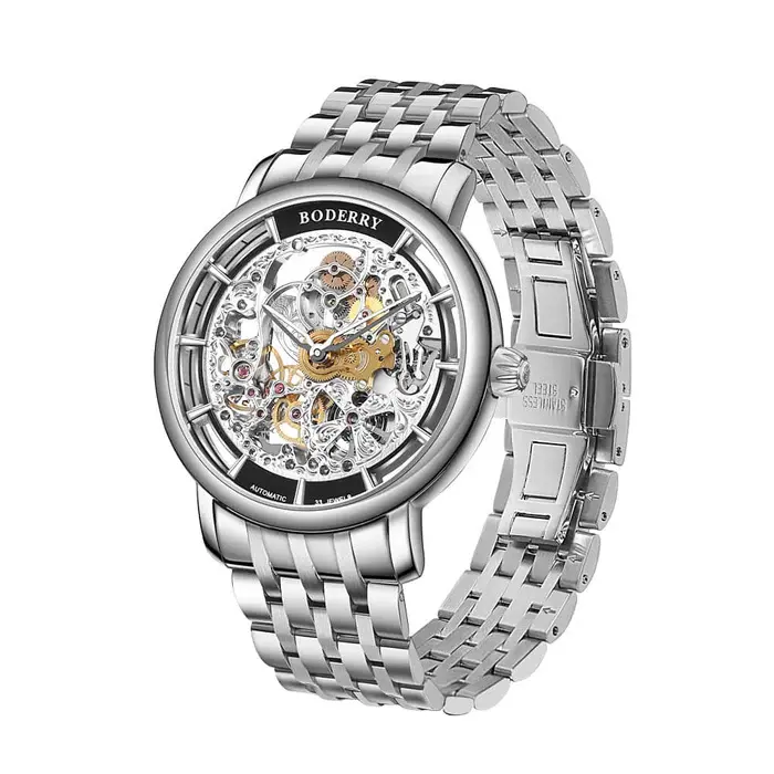 Miniatura: ELITE II - Engraved Micro-rotor Watch | Silver