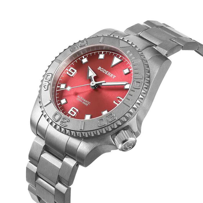 Miniatura: ADMIRAL 3-Hand No-Date - 200M Waterproof Titanium Automatic Diver Watch | Coral