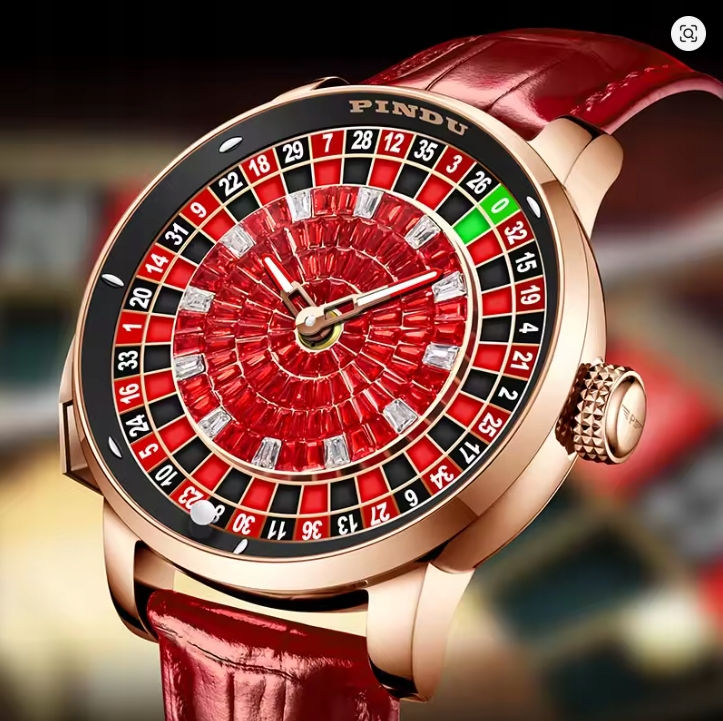 Miniatura: Zegarek mechaniczny PINDU NH35A CASINO BOND wodoszczelny 50m