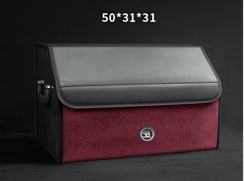 Miniatura: Skórzany organizer do bagażnika logo Śkoda 50 x 31 x 31