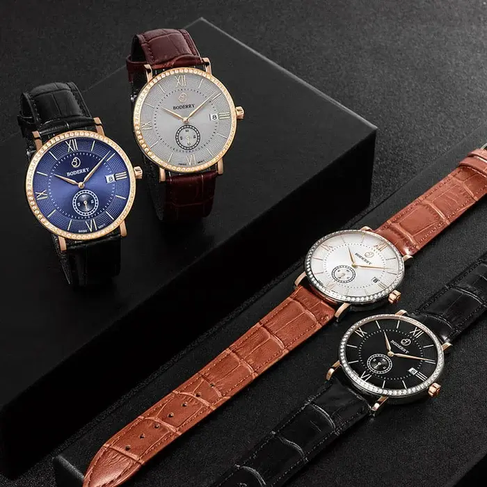 Miniatura: ELEGANT II - Swiss Quartz Movement Watch | Rose Gold Case & Grey Dial