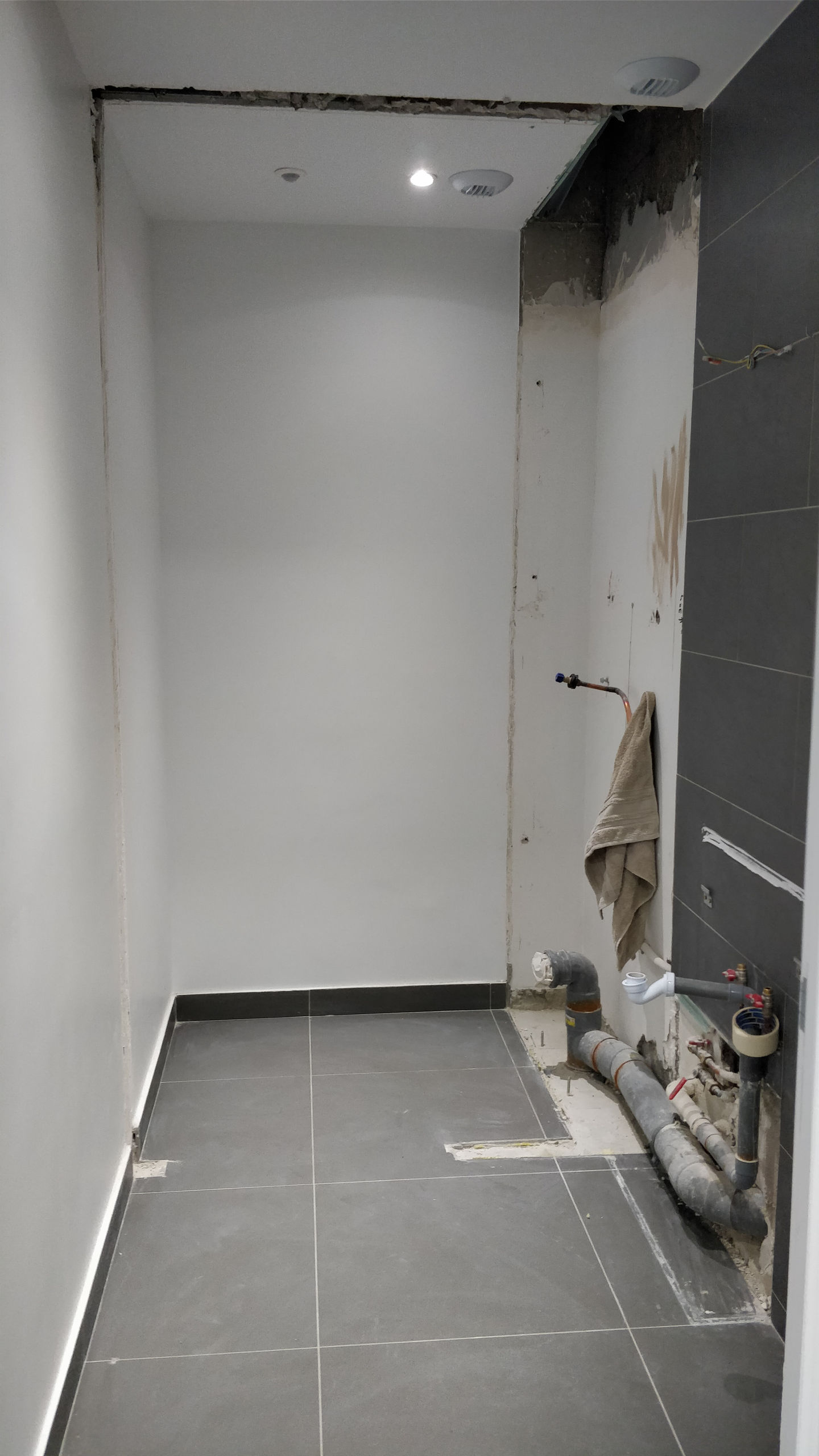 Sanitaire sans ses toilettes