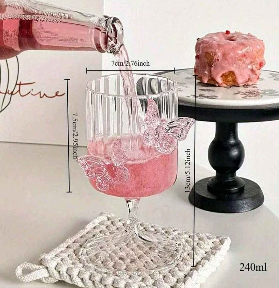 Thumbnail: butterfly wine glass