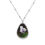 Thumbnail: Tiny Dewy Flowers Oval Necklace
