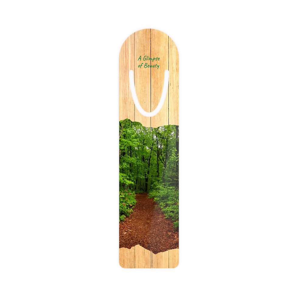 Path in Woods Aluminum Bookmark