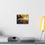 Thumbnail: Canvas Wall Art - Autumn Water Reflection on Stretched Canvas