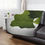 Thumbnail: Detailed Tulip Tree Leaf Minky Blanket