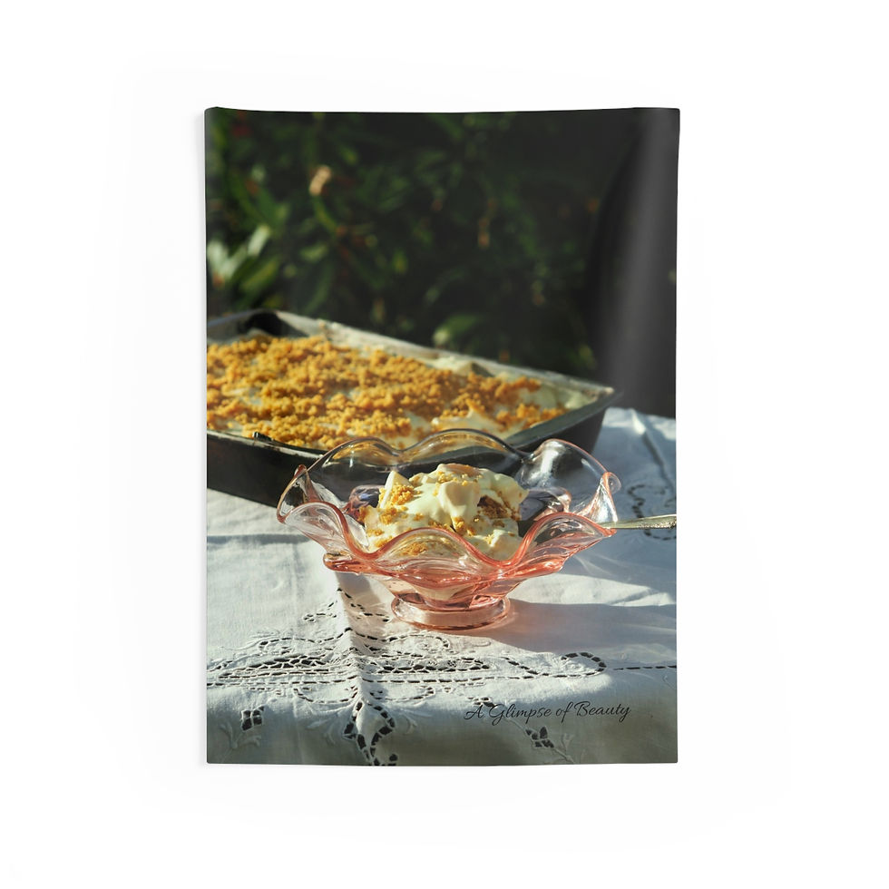 Peach Dessert Tapestry