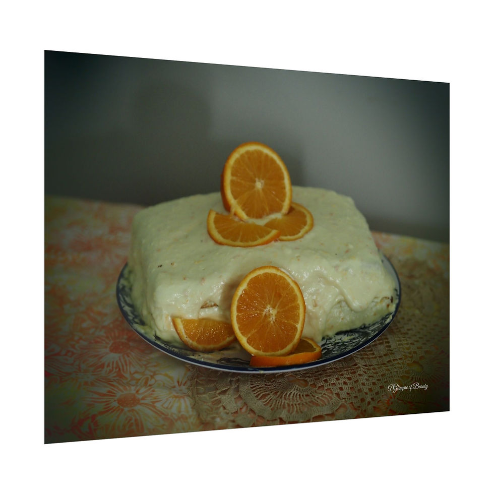 Orange Creamsicle Cake Poster
