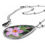Thumbnail: Pink Mandevilla Oval Necklace
