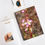 Thumbnail: Raindrops on Pink Blossoms Spiral Notebook - Ruled Line