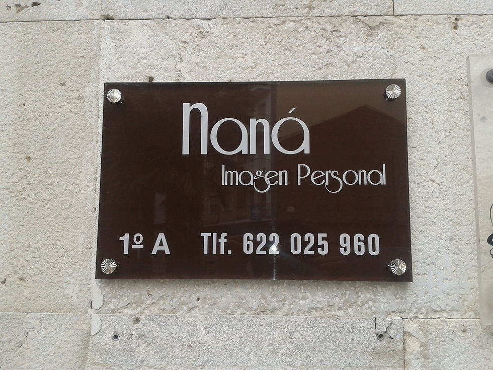Placa rotulada