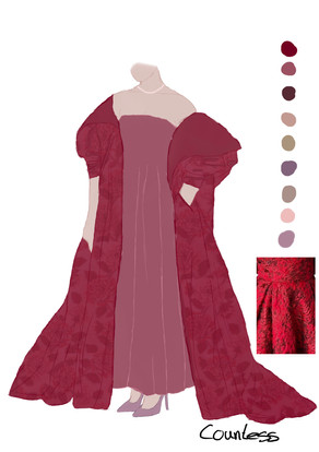 Design for Countess's wedding outfit