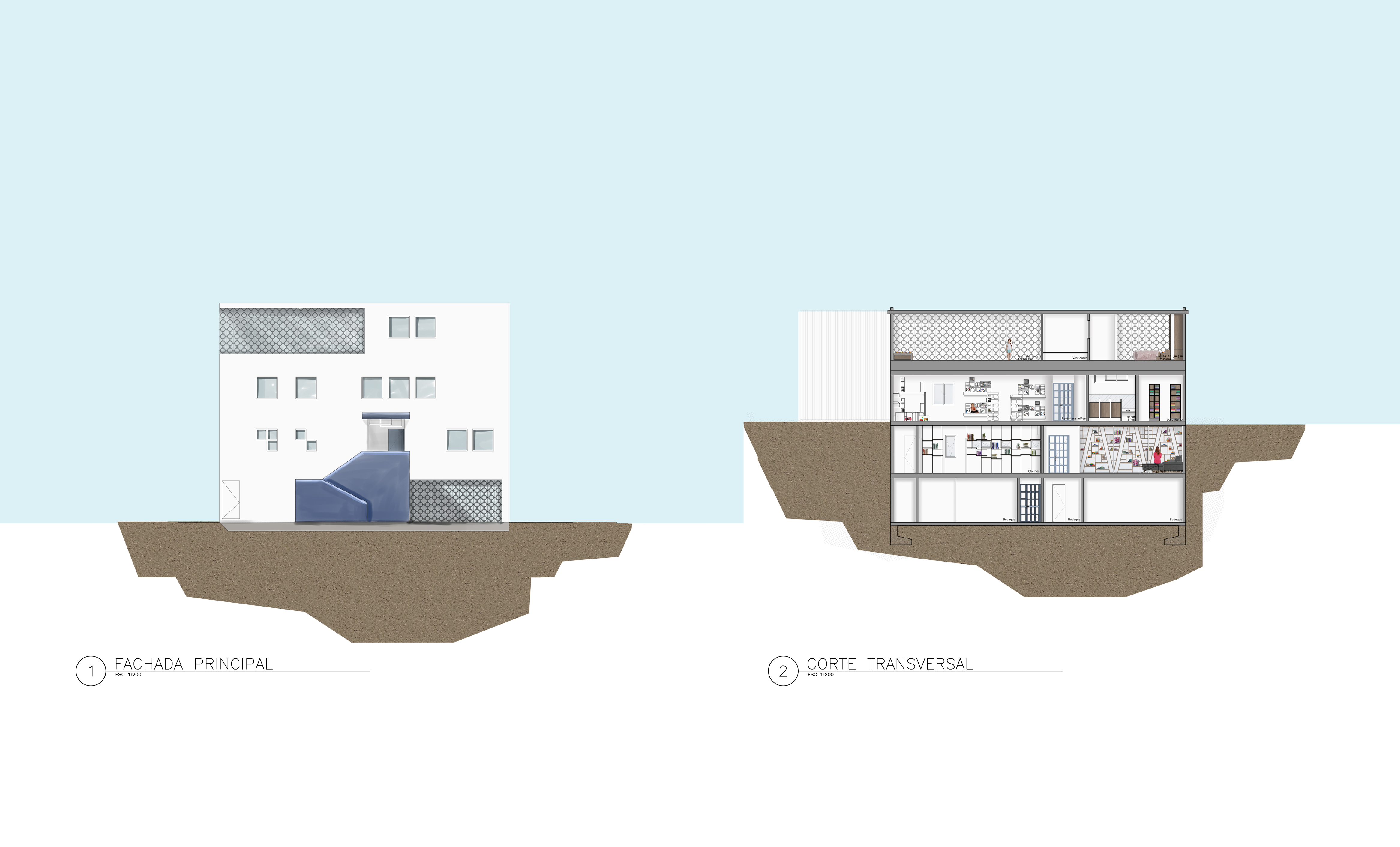 Facade / Section B Color Plan
