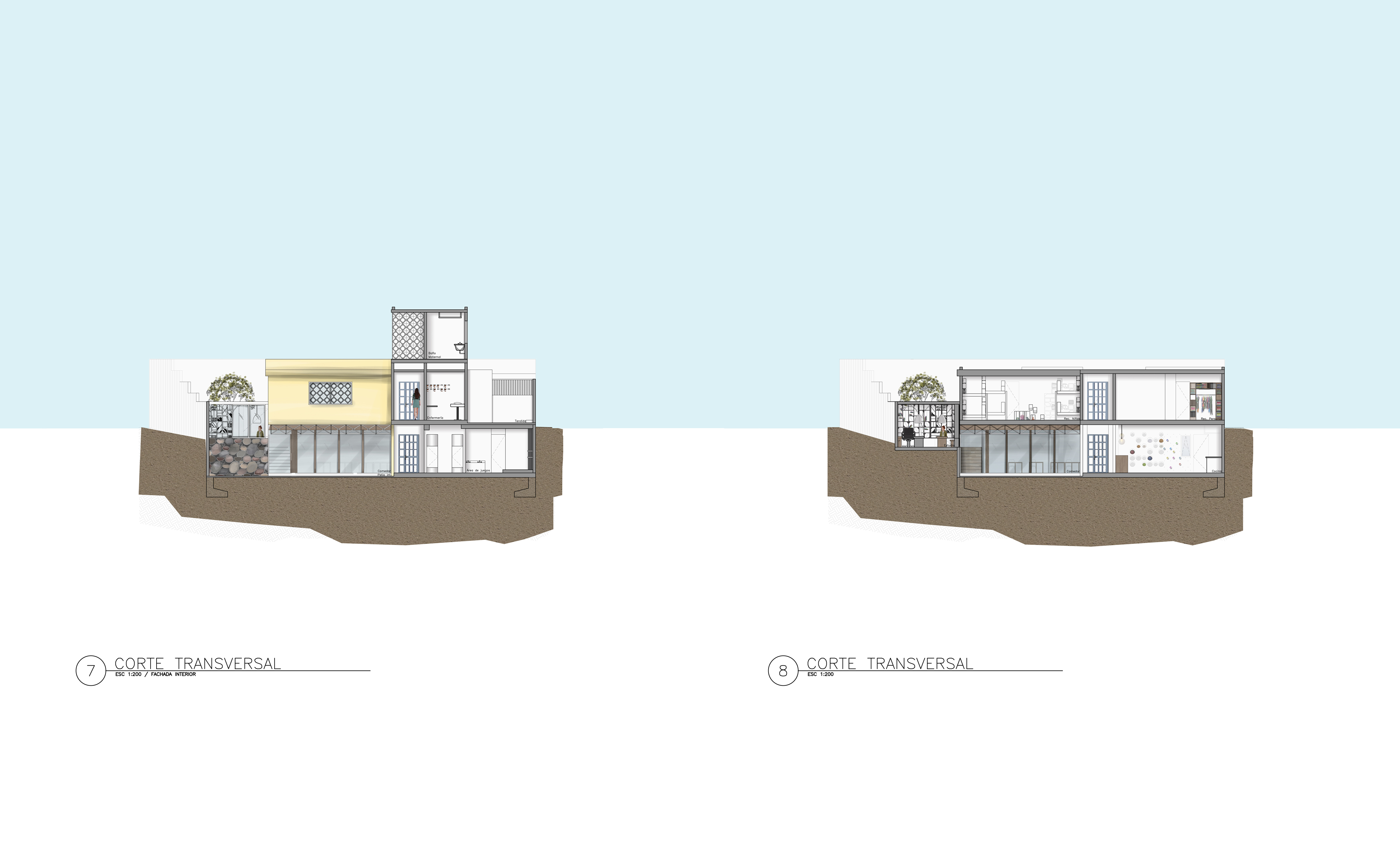 Building Section C Color Plan