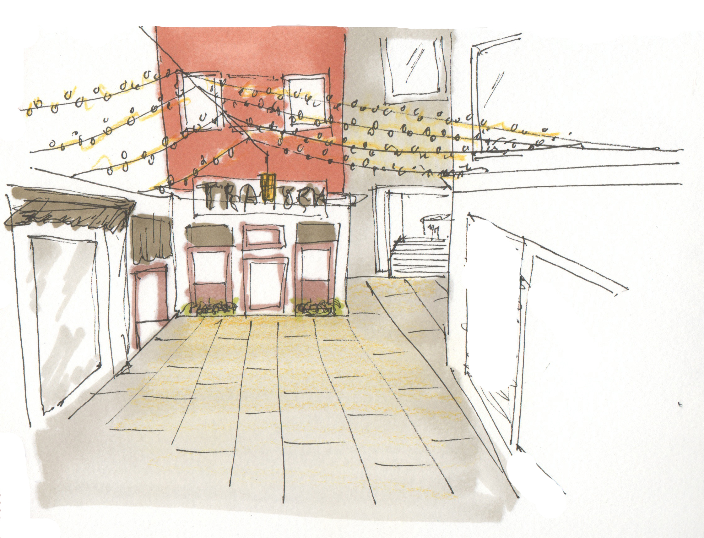 Corner in Venice Sketch