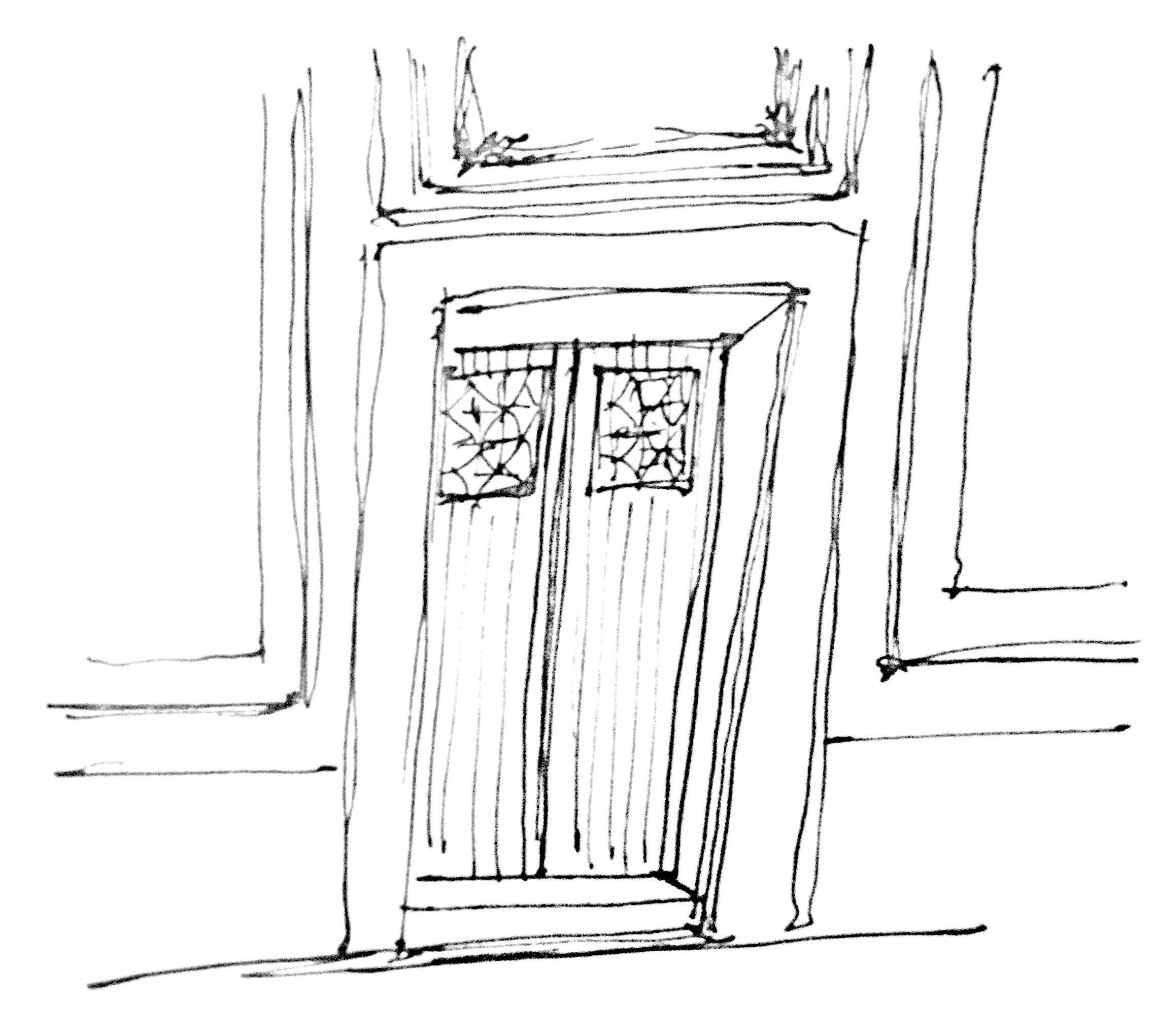 Interior Door Sketch