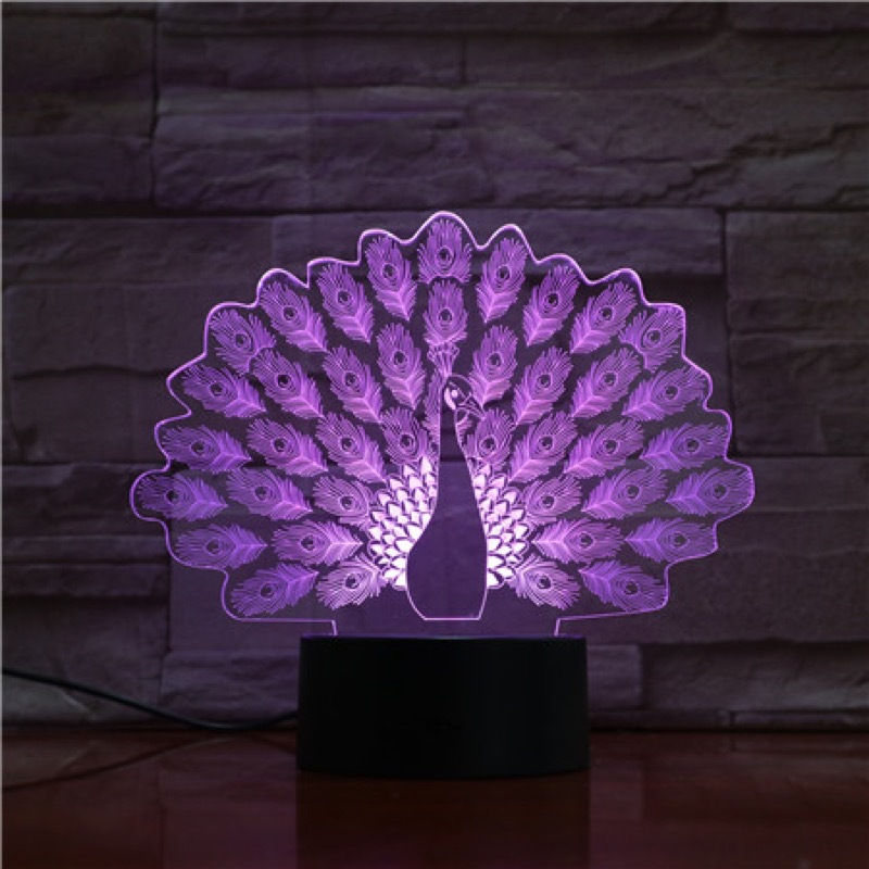 Peacock Led Table Lamp