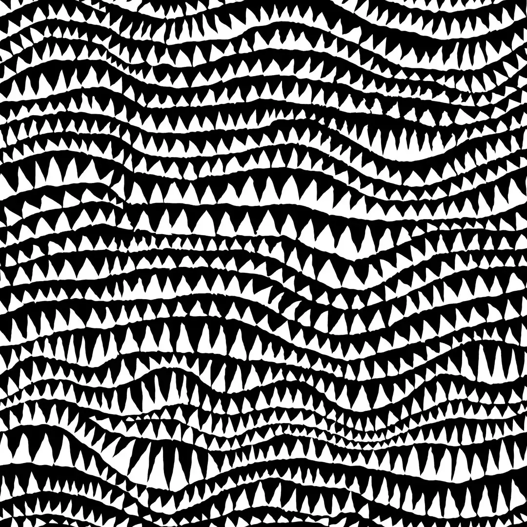 KAFFE FASSETT COLLECTIVE - STASH, Sharks Teeth, Black