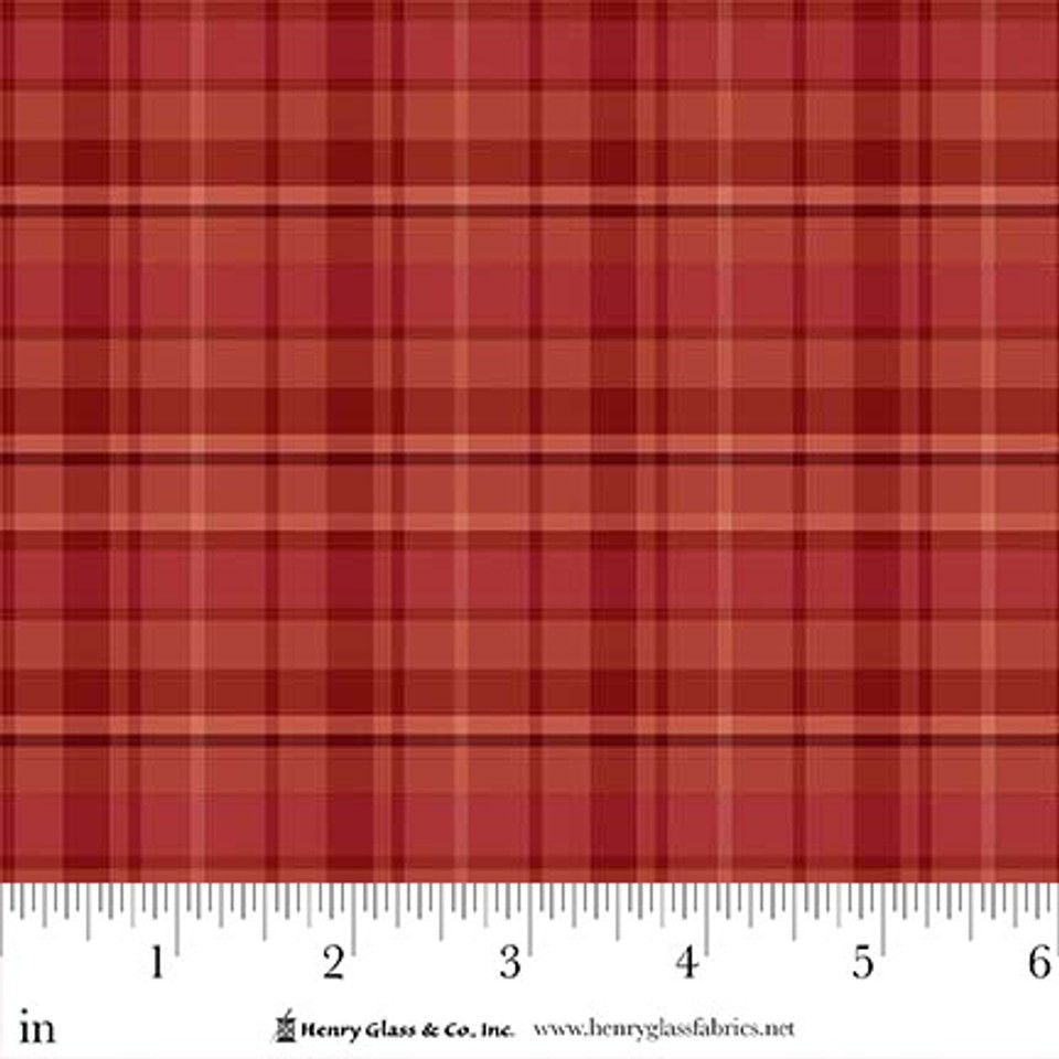 Thistle & Rye Plaid 3471Y-88 Red by Janet Rae Nesbitt fo
