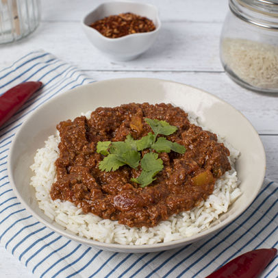 Mexican Beef Chilli Basmati Rice
