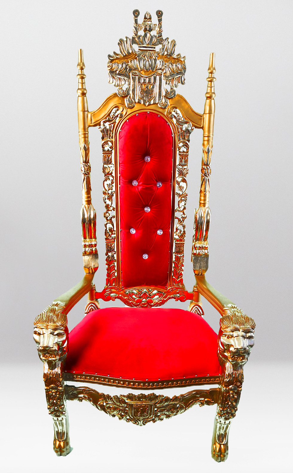 Red and Gold Throne Chair