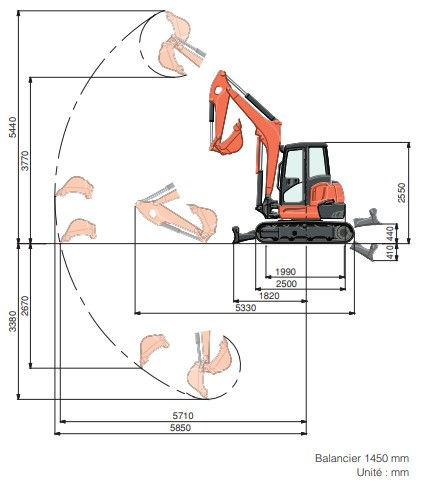 Miniature : KUBOTA U48-4 5T CABINE