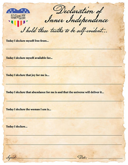 July 4 Declaration of Inner Independence parchment.jpg