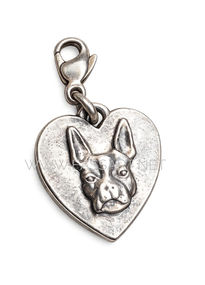Boston Terrier Charm Anhänger Deutschland Handmade hochwertig