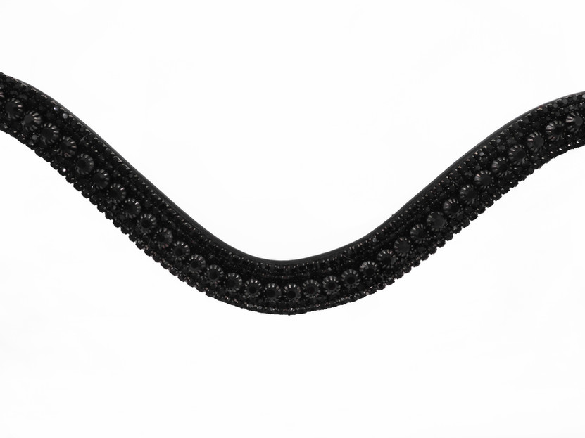 Bling Black Crystal Browbands