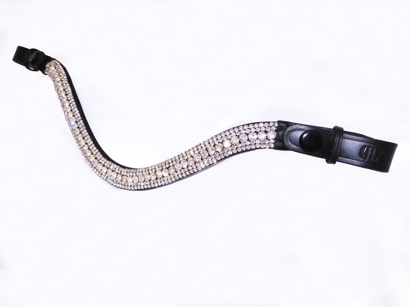 White Crystal Horse Browbands