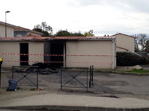 Résidence Zephir à Labarthe sur Lèze - Incendie local technique - travaux STRIMBAT