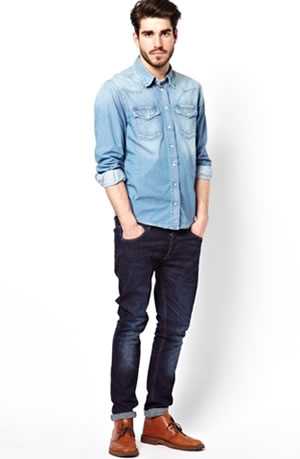 blusa social com jeans