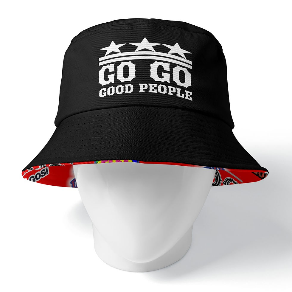 Thumbnail: Red Good People Reversible Bucket Hat