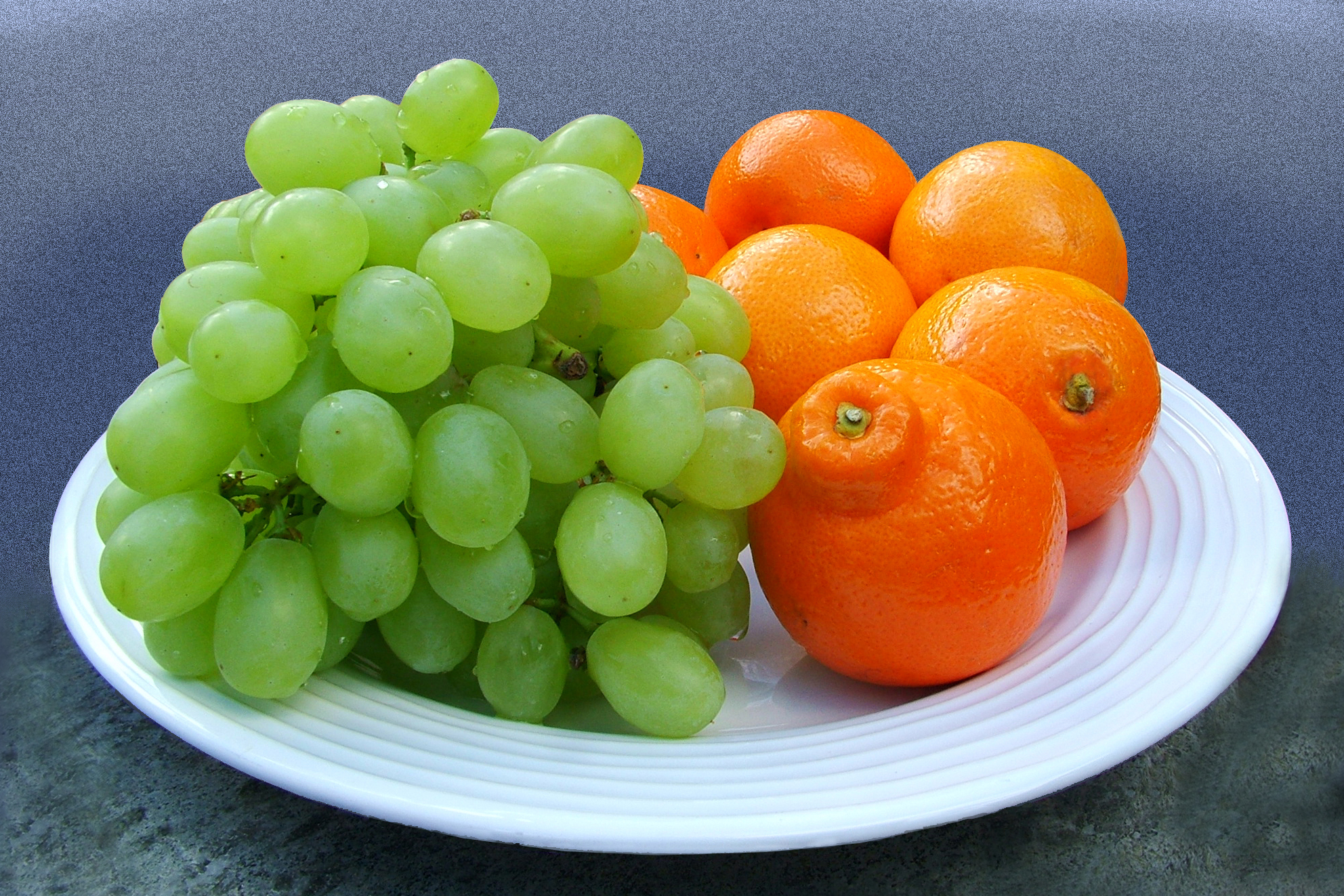 Plate of fruit