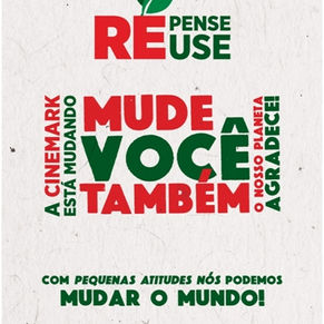 Canudos sustentáveis chegam à Cinemark
