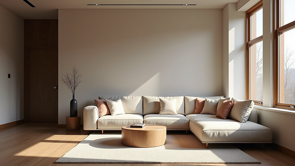 Close-up view of a contemporary luxury home interior