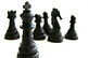 Pièces d'échecs noir