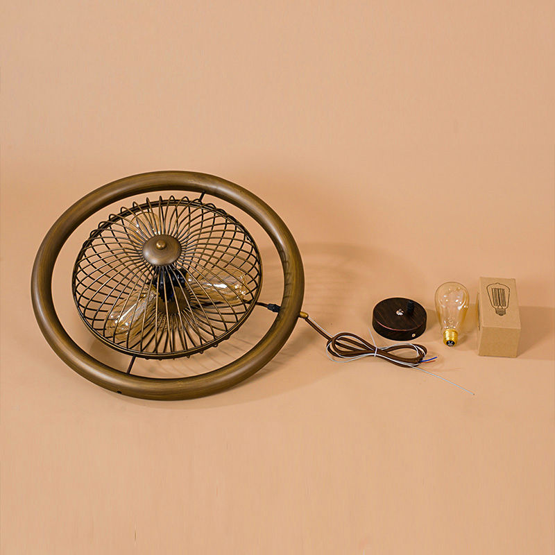 Thumbnail: Fan Copper Pendant Chandelier Light