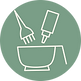 Hair color bowl and brush icon for custom color services at LUMA Salon Charlotte

