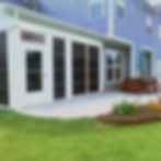 Enclosed Existing Porch with Techo Block Paver Patio