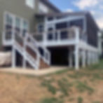 Eze Breeze porch and shed roof with Trex deck