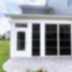 Enclosed Existing Porch with Techo Block Paver Patio