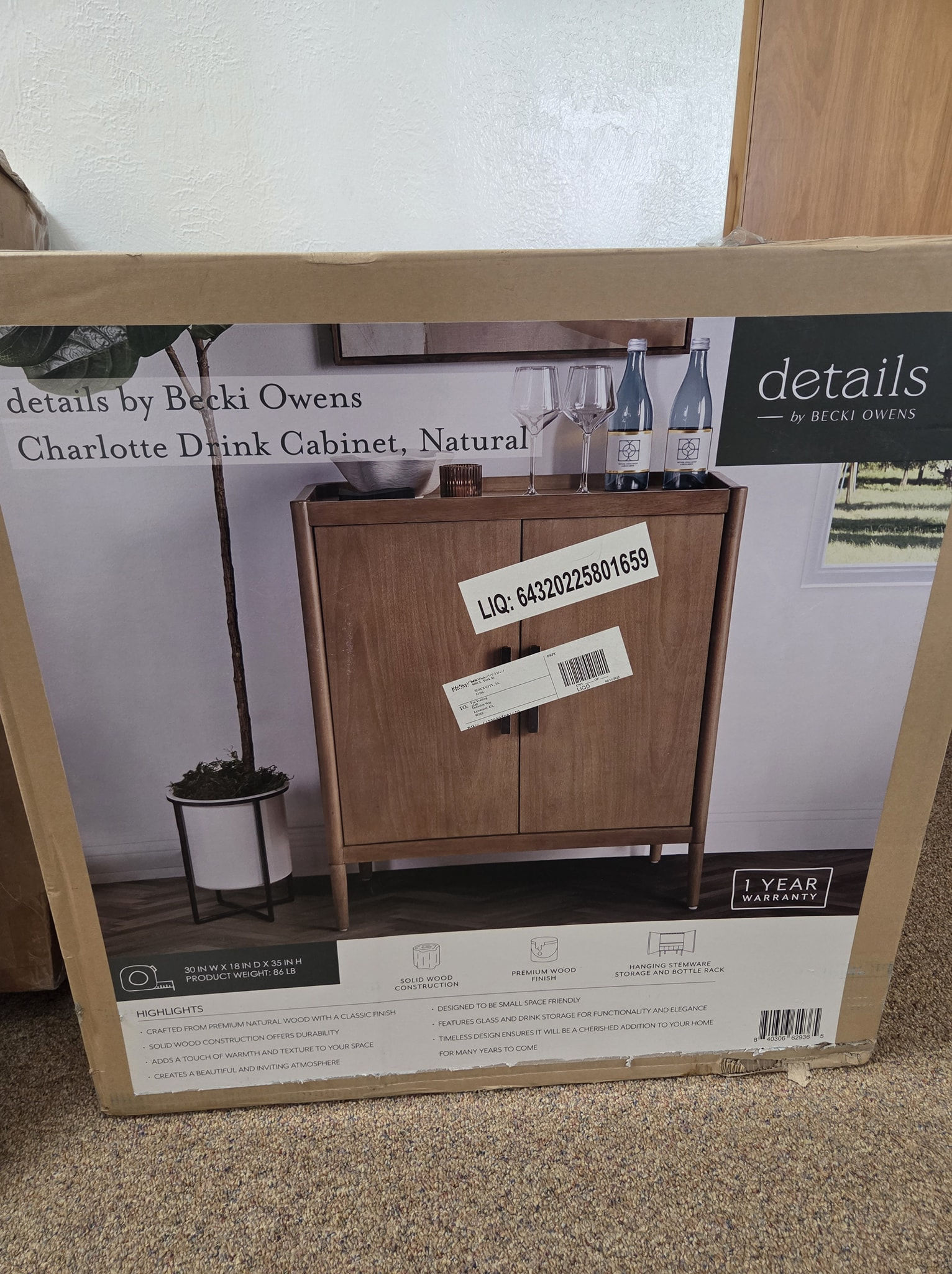 Charlotte Drink Cabinet: details by Becki Owens