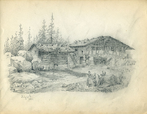 Log House, by Lydia Roetter Castelhun