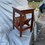 Thumbnail: Tropical Hardwood end table/magazine rack 