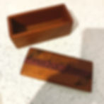 Thumbnail: Mahogany and Purple Heart keepsake box