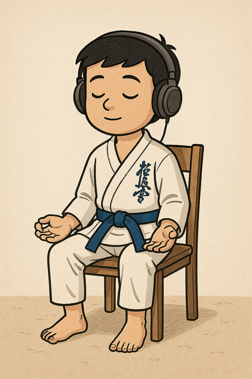 Je kunt de meditatie ook zittend op een stoel doen.
