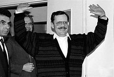 Terry Anderson upon his release